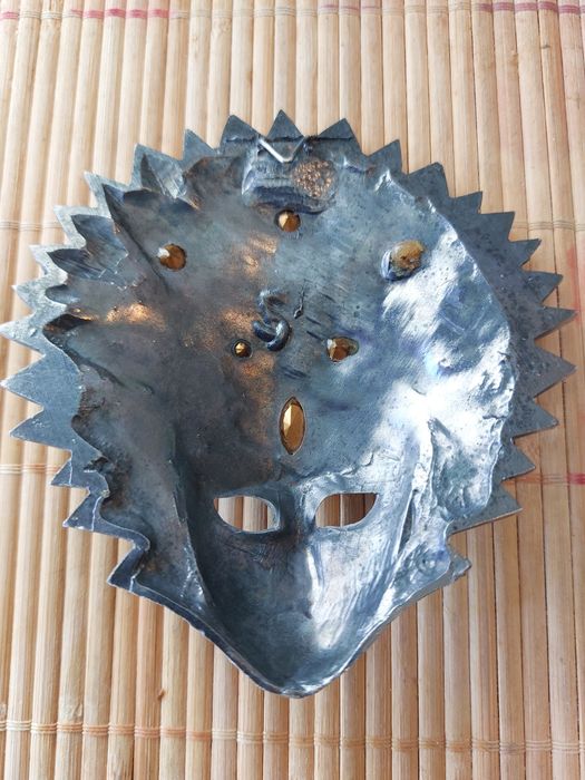 Máscara metálica decorativa Carnaval veneza