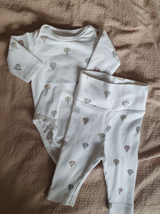 Zestaw body spodenki H&M 56