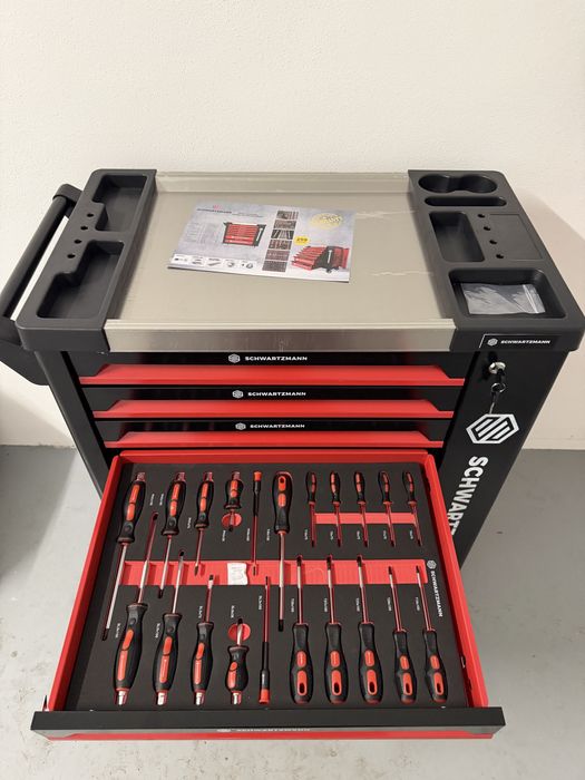 Carrinho de ferramentas 6 gavetas cheias