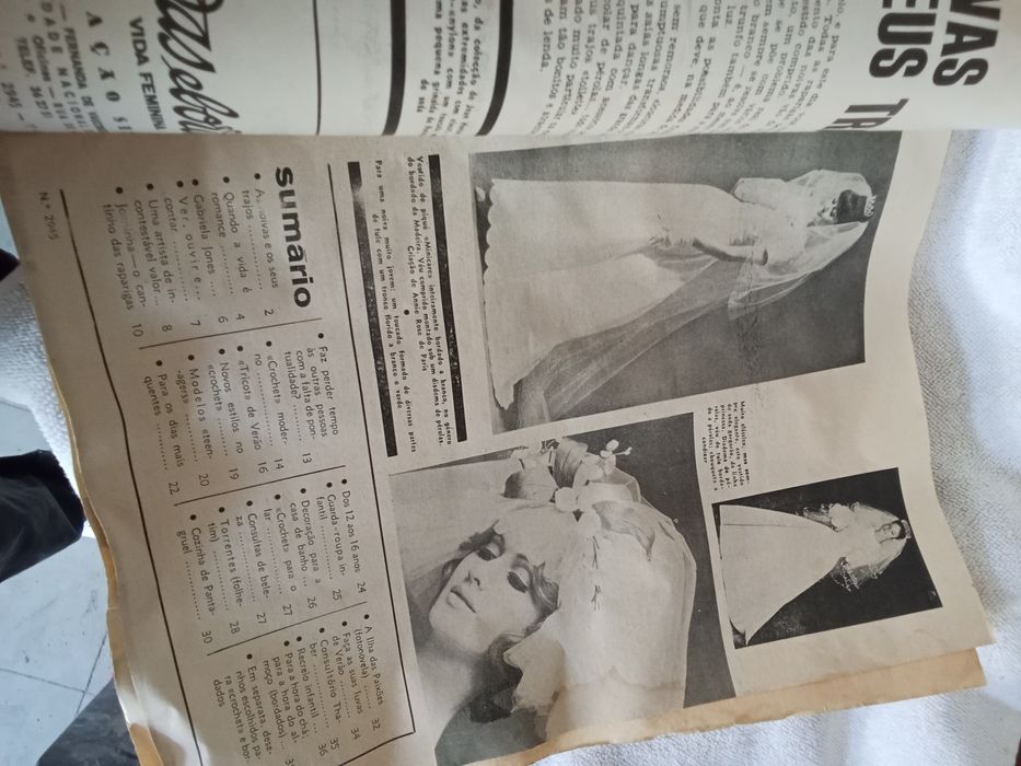 Revista de moda antiga