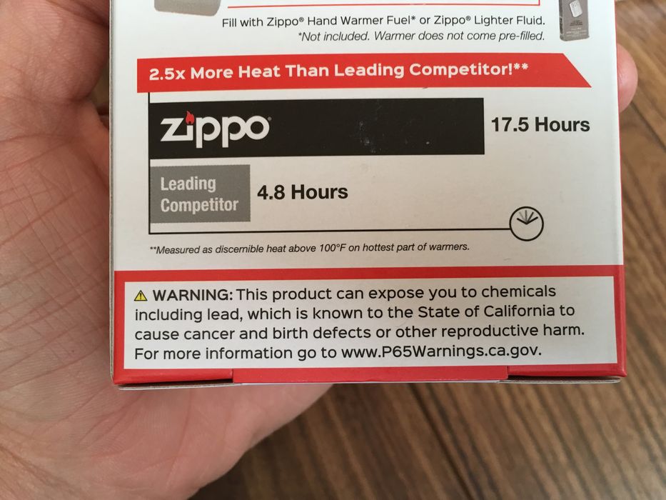 Грелка для рук Zippo Hand Warmer 12 Hours каталитическая, Black