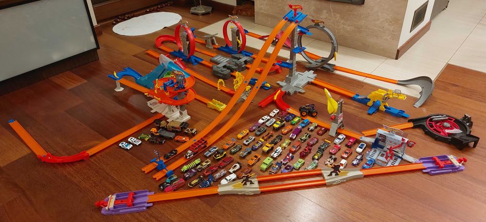 hot wheels duży zestaw
