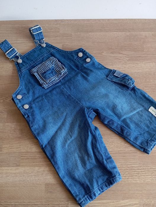 Ogrodniczki Spodnie Kombinezon 6-9 miesięcy