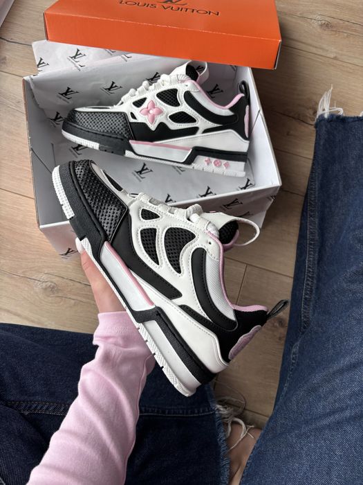 Louis Vuitton Skate Sneaker Black White Pink (36-41р)