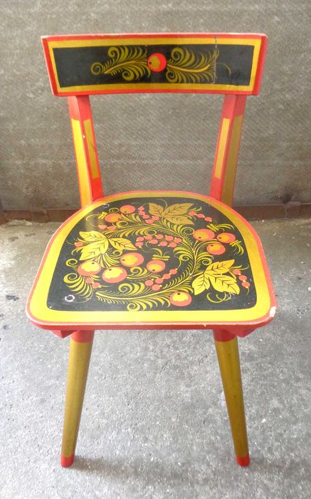 Стульчик детский Хохлома мебель стул