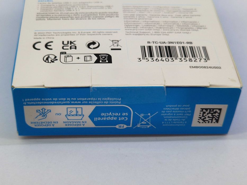 Czytnik kart USB PNY Technologies USB C