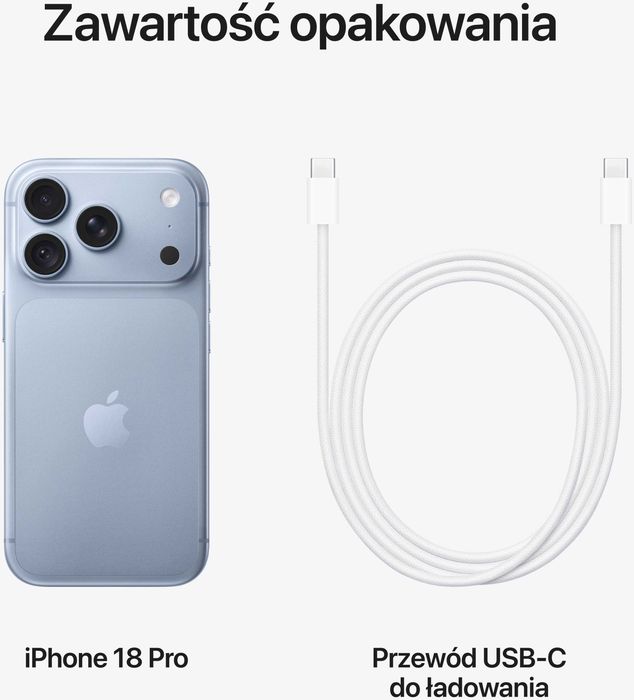 NOWY • iPhone 18 PRO 256 GB • Glacier • GWARANCJA • błękit lodowca • RATY