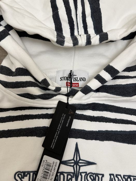 Топ худі Stone Island x Supreme