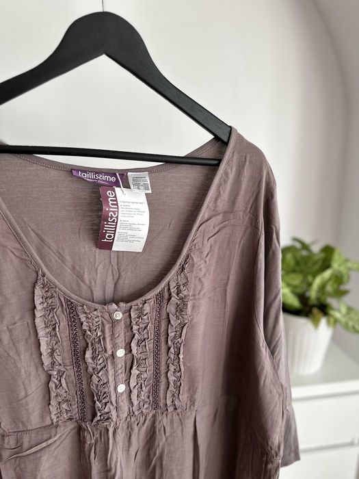 Zwiewna duża tunika sukienka PLUS SIZE 8XL  56/58 TAILLISSIME SUG011