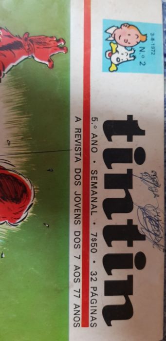 Revista tintin vintage 1972 n2