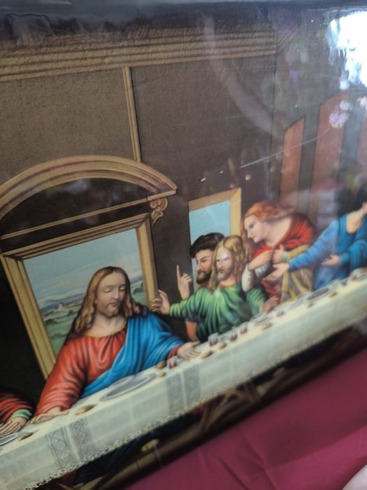 Quadro antigo Última Ceia de Cristo