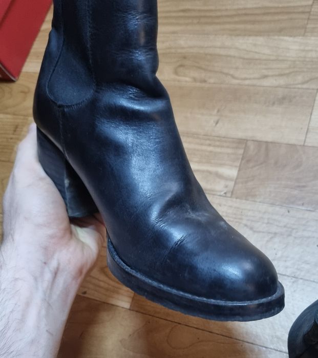 Жіночі іспанські чоботи з натуральної шкіри