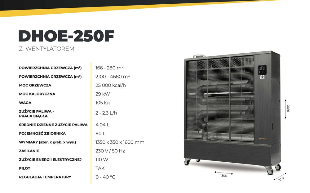 Mobilne nagrzewnice olejowe podczerwieni HIPERS - SPRZEDAŻ & SERWIS
