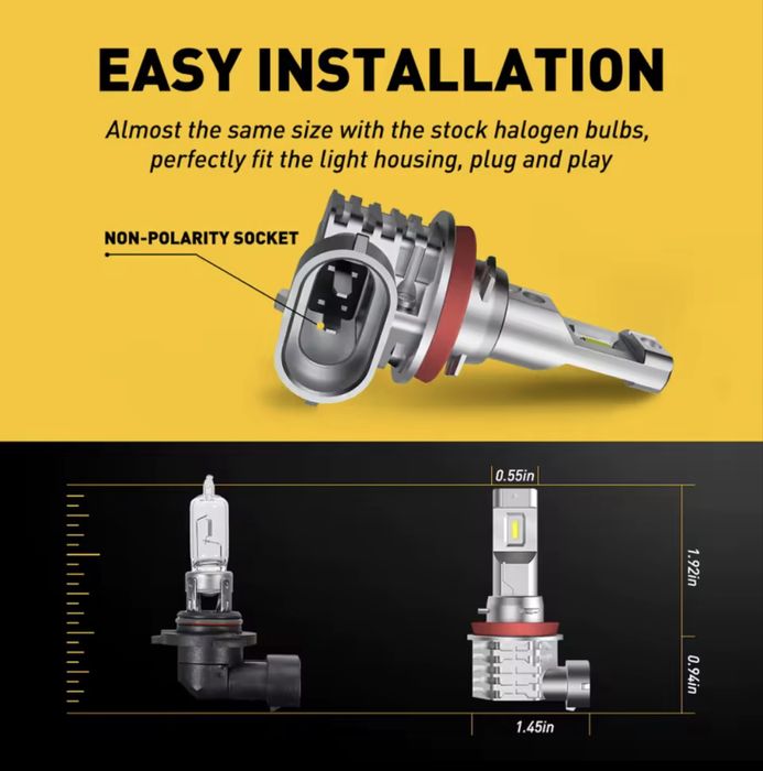 Автомобільні Led лампи Auxito H11