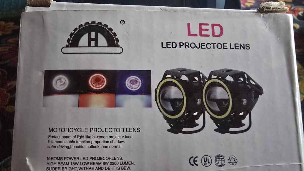 Faróis led 12v novos para motos trotinetes veiculos auto