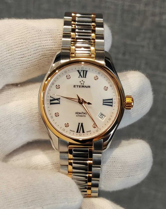 Жіночий годинник Eterna KonTiki Automatic 1260.53.66.1732 Swis Diamond