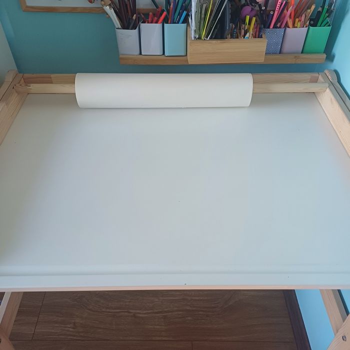 Biurko+ławeczka Ikea Flisat