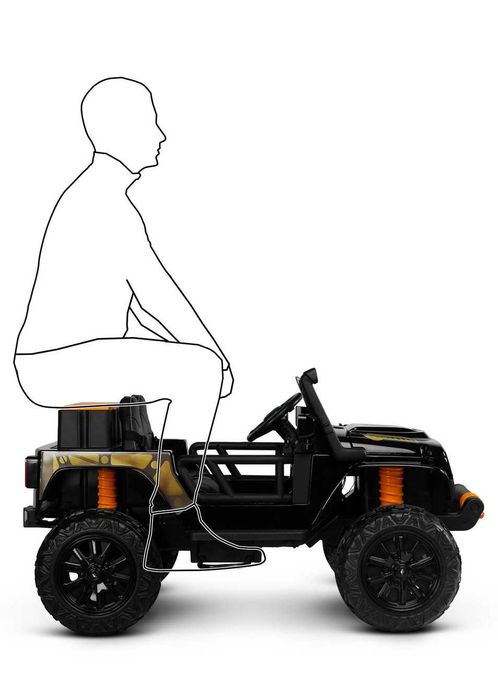 100kg udźwig napęd 4x200 24V samochód 2os. Auto akumulator auta Pojazd