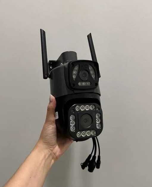 Вайфай Камера відеонагляду 8мп вулична поворотна нічна V380 SC03 wifi