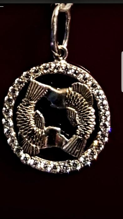 Кулон серебро 925.Цирконы.Подвеска.Знак зодиака Рыбы серебро..Серьги