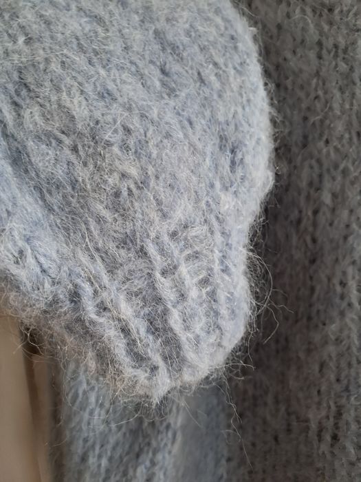Puszysty sweter Alpaka z Merino.Handmade.