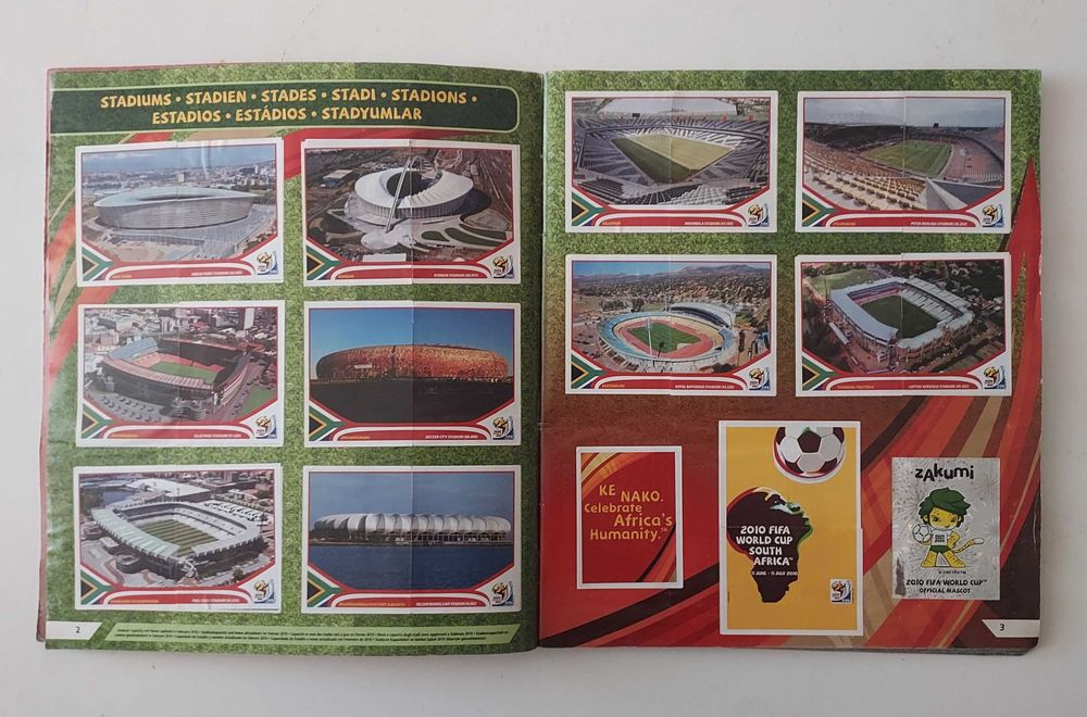 Caderneta cromos Panini - World Cup 2010 - Completa