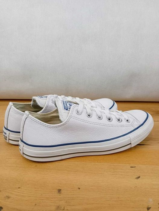 CONVERSE All Star White Leather Ox Lo, trampki, rozmiar 39