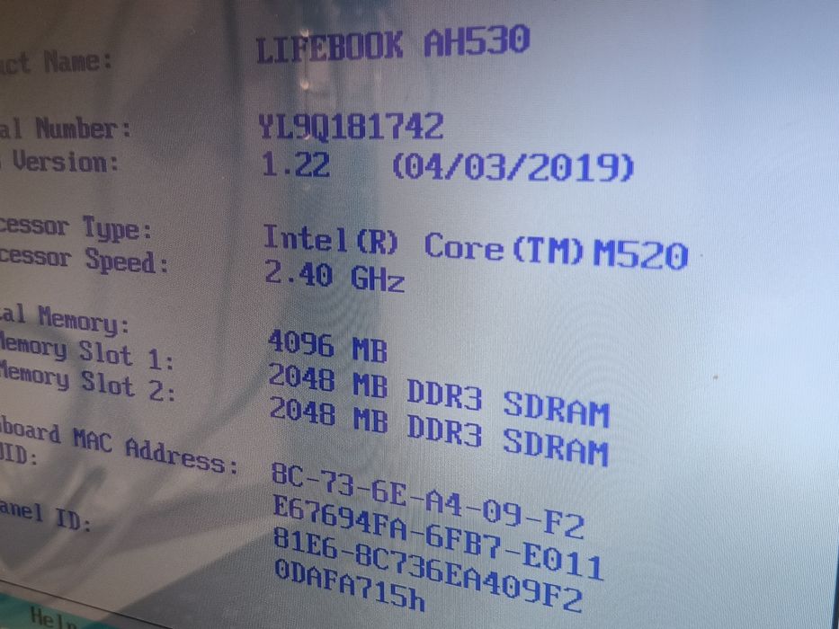 Procesor Intel i5 520M \ SLBU3 \ 2.4 GHz