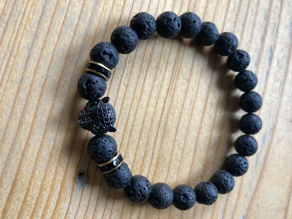 Bransoletka Czarna Pantera (Magma,kamienie naturalne)