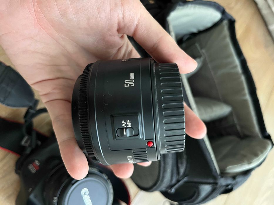 Canon 500D + lentes 18-55, 28mm e 50mm