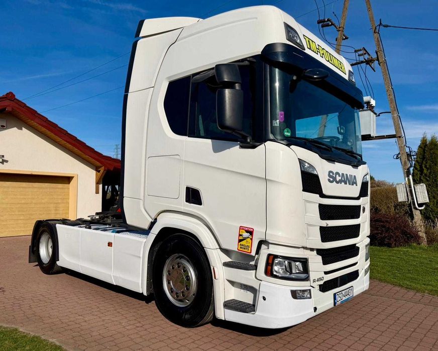 Scania R450 / EURO 6 / Standard / FULL LED / Lodówka / Nawigacja / 2 zbiorniki