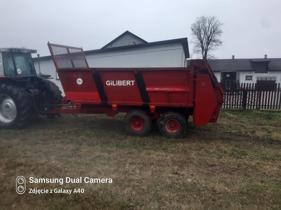 Rozrzutnik Gilbert 8Ton. Nowe opony , Podwójne borty