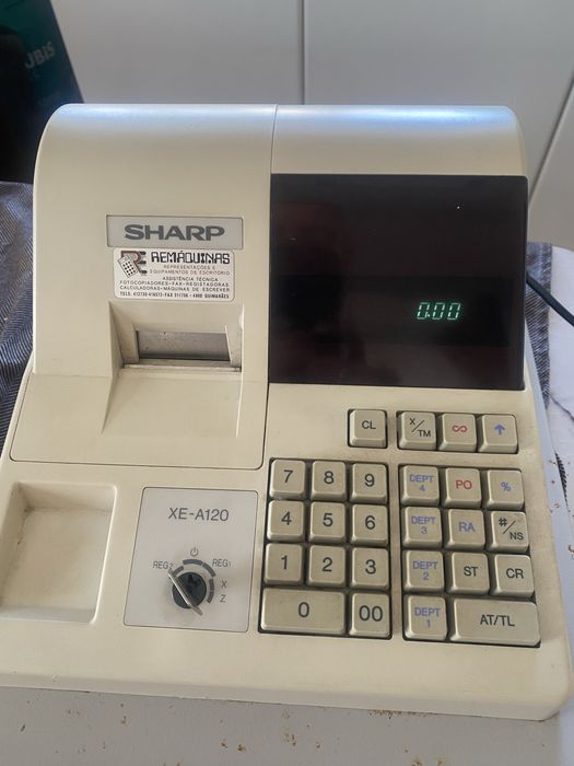 Máquina de calcular registadora SHARP XE-A120