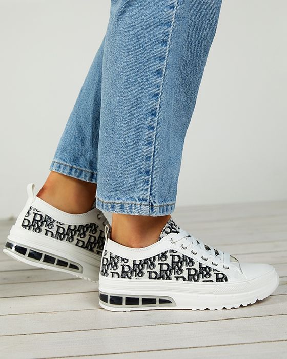 2 KOLORY 36 37 38 trampki 39 40 41 tenisówki z wzorem DIOR gumowe napi