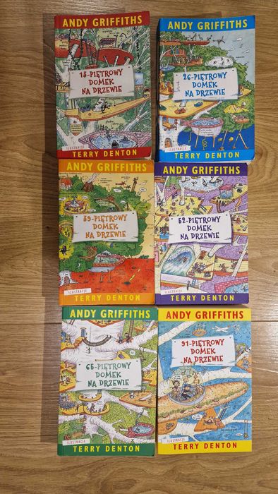 6  książek „Domek na Drzewie” – Andy Griffiths & Terry Denton
