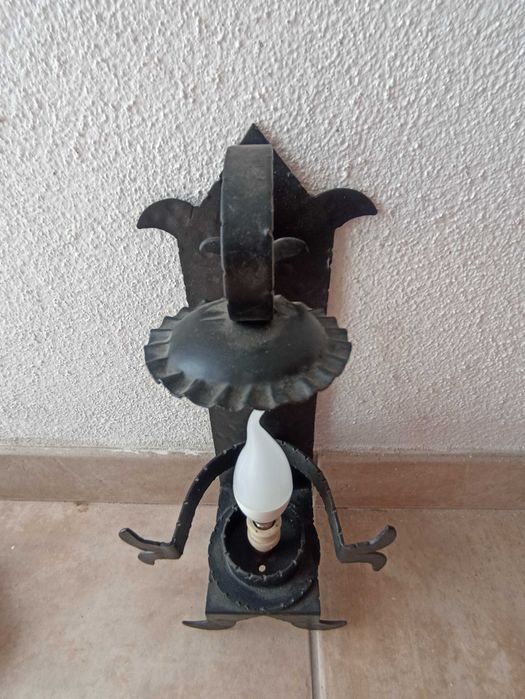 aplique de parede ferro estilo idade media