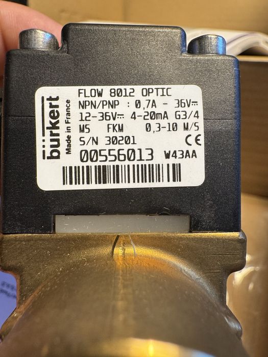 Przepływomierz zanurzeniowy optyczny Burkert flow 8012 optic Durchflusssensor Flow Meter