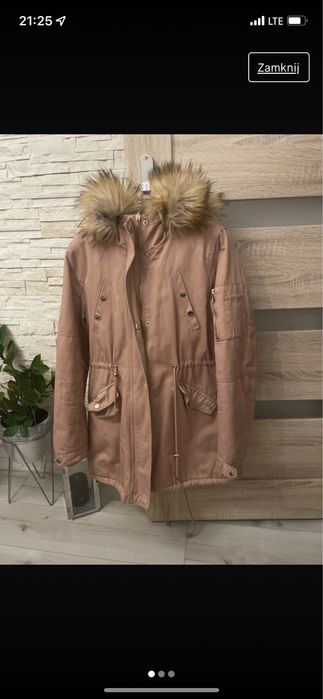 Parka ocieplana na baranku m/l-80zl