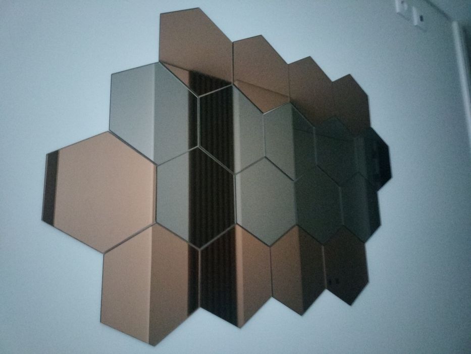 Espelhos bronze e cinza