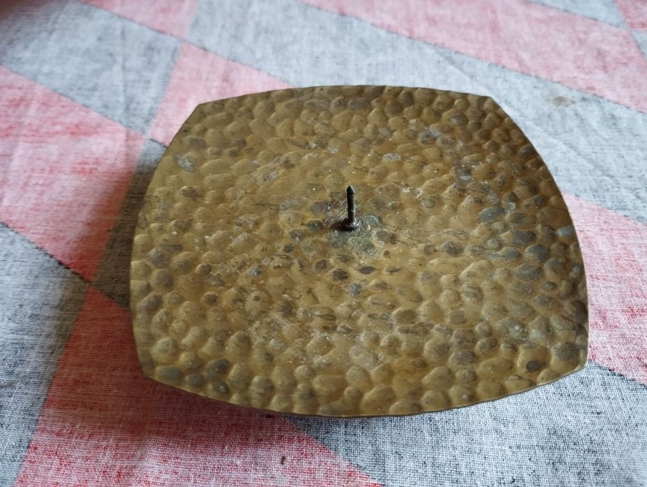 Świecznik mosiężny lata 60-te