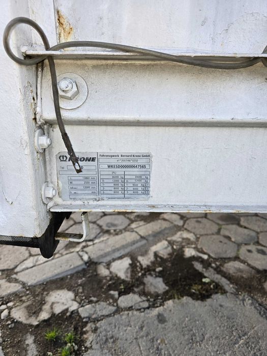Naczepa KRONE Mega 2015r, podnoszona oś, Opona 435/50R19,5