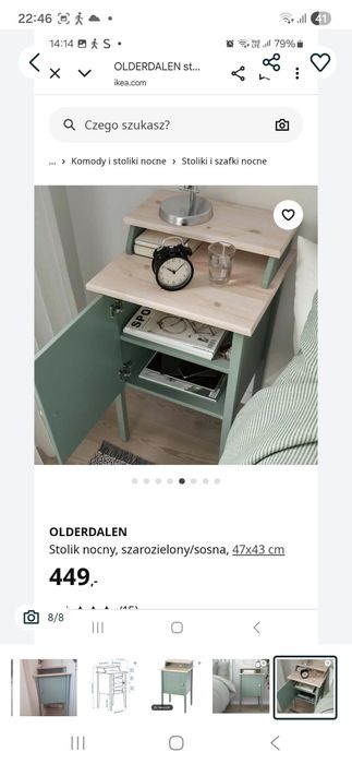 Szafka nocna ikea olderdalen