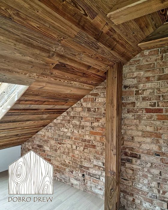 panele ścienne stare deski drewno na ścianę sufit lamele naturalne