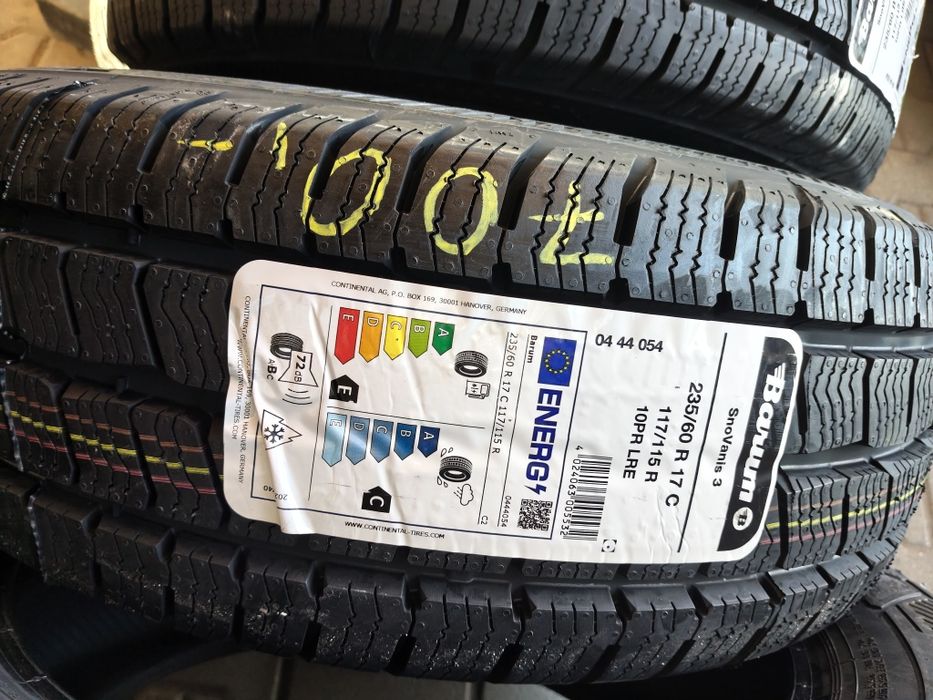 Nowe opony zimowe do busa 235/60/17c Barum gr Continental 2026r
