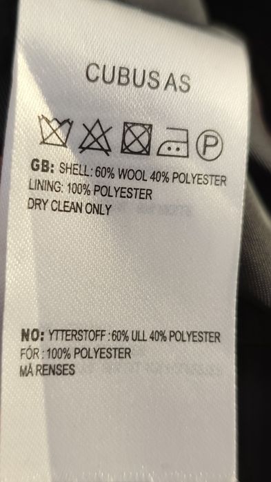 Wełniany płaszcz męski L Cubus