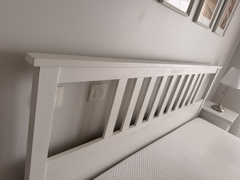 Cama de casal Ikea Hemnes + colchao Emma 180x200