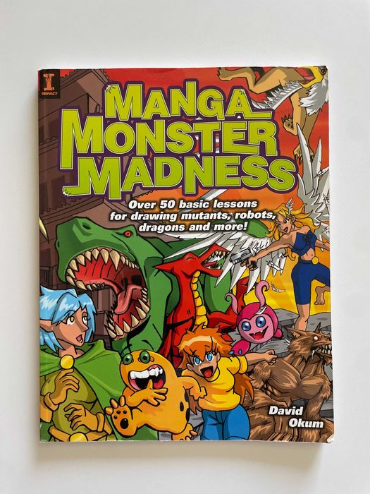 Manga Monster Madness Drawing Paperback Book by David Okum