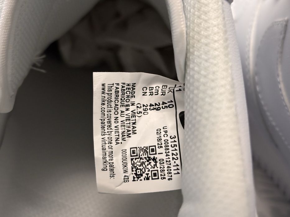 Nike Af1 White 45