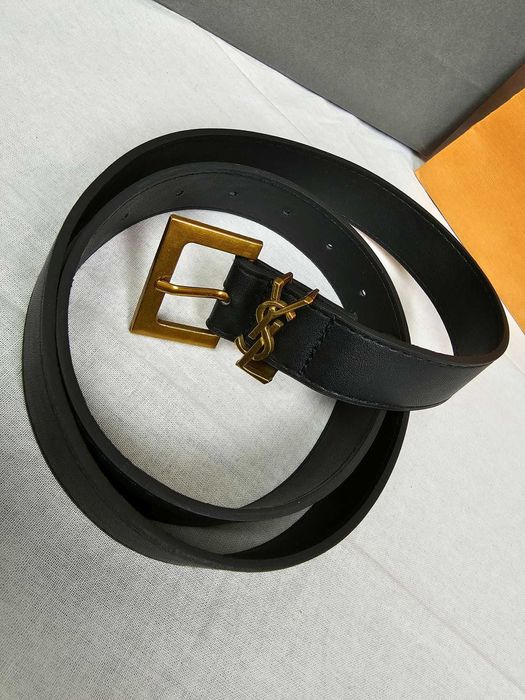 Pasek klamra Yves Saint Laurent UNIKAT Paris nowość logowane