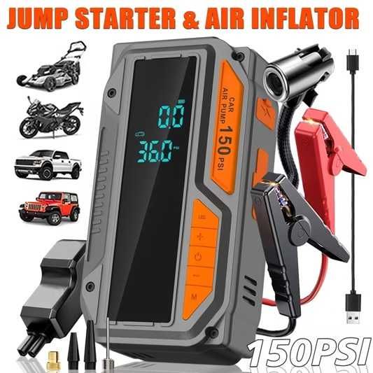 Пуско-зарядне пристрій авто бустер 10в1 JKUOO JS28 28000 mAh, 3500A